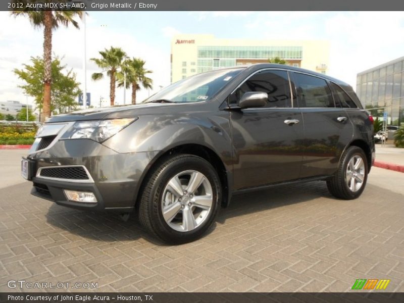 Grigio Metallic / Ebony 2012 Acura MDX SH-AWD