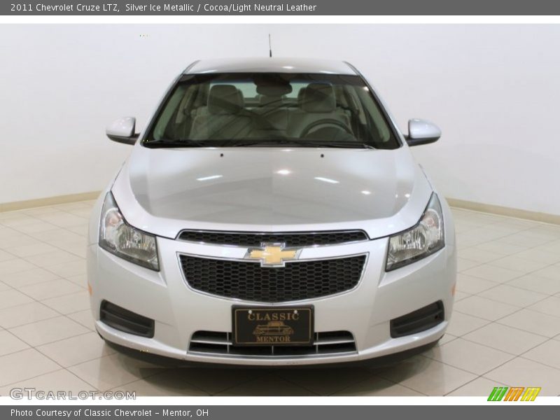 Silver Ice Metallic / Cocoa/Light Neutral Leather 2011 Chevrolet Cruze LTZ