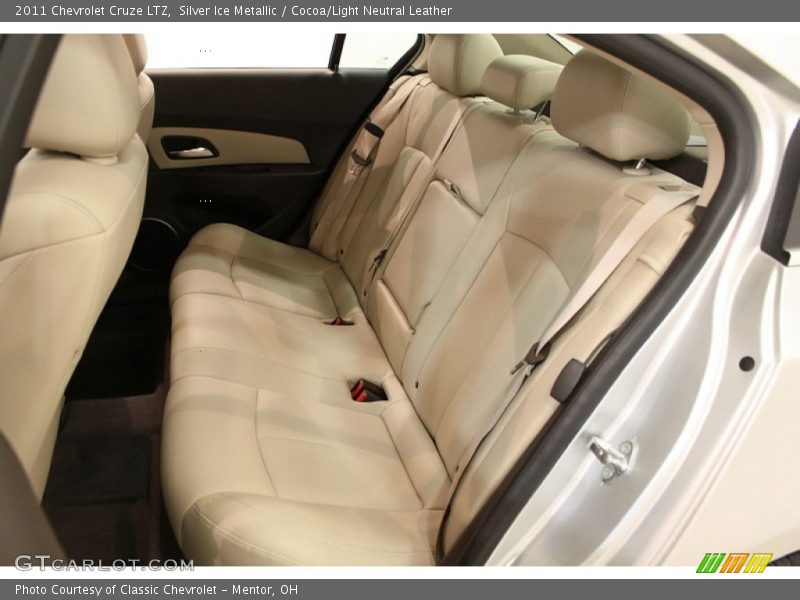Silver Ice Metallic / Cocoa/Light Neutral Leather 2011 Chevrolet Cruze LTZ