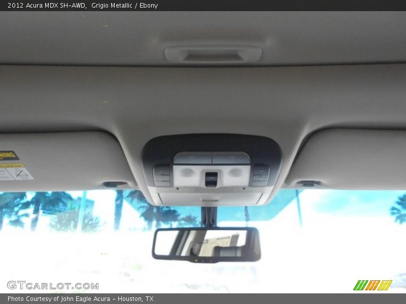Grigio Metallic / Ebony 2012 Acura MDX SH-AWD