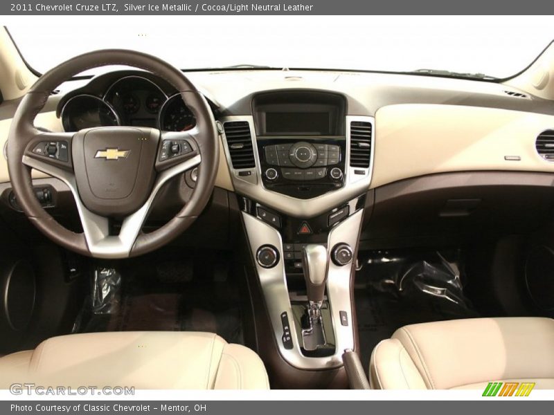 Silver Ice Metallic / Cocoa/Light Neutral Leather 2011 Chevrolet Cruze LTZ