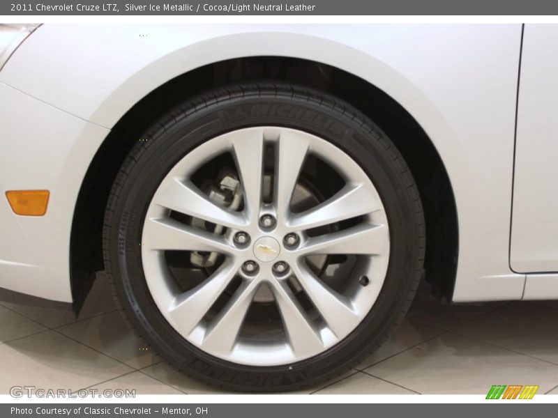 Silver Ice Metallic / Cocoa/Light Neutral Leather 2011 Chevrolet Cruze LTZ