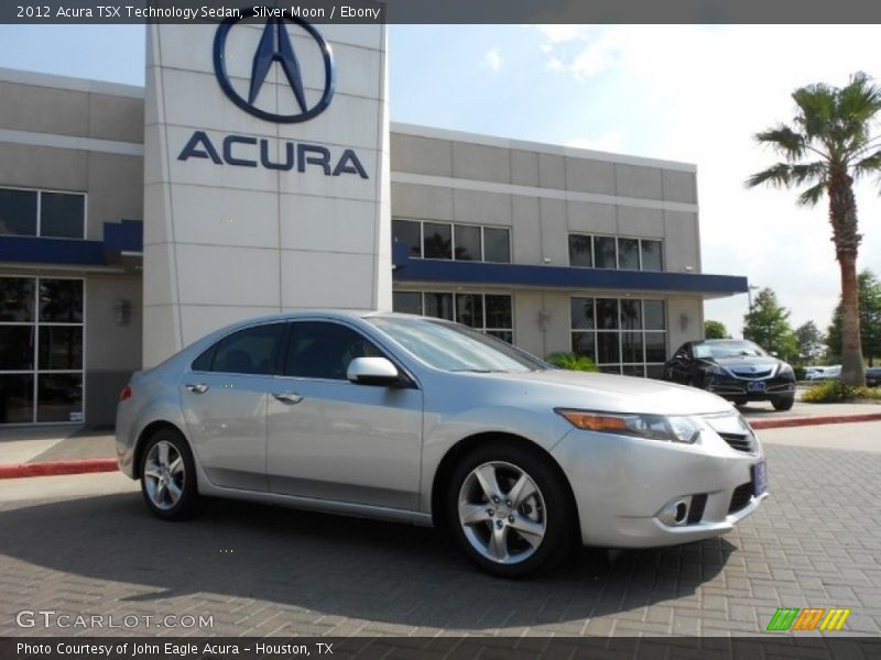 Silver Moon / Ebony 2012 Acura TSX Technology Sedan