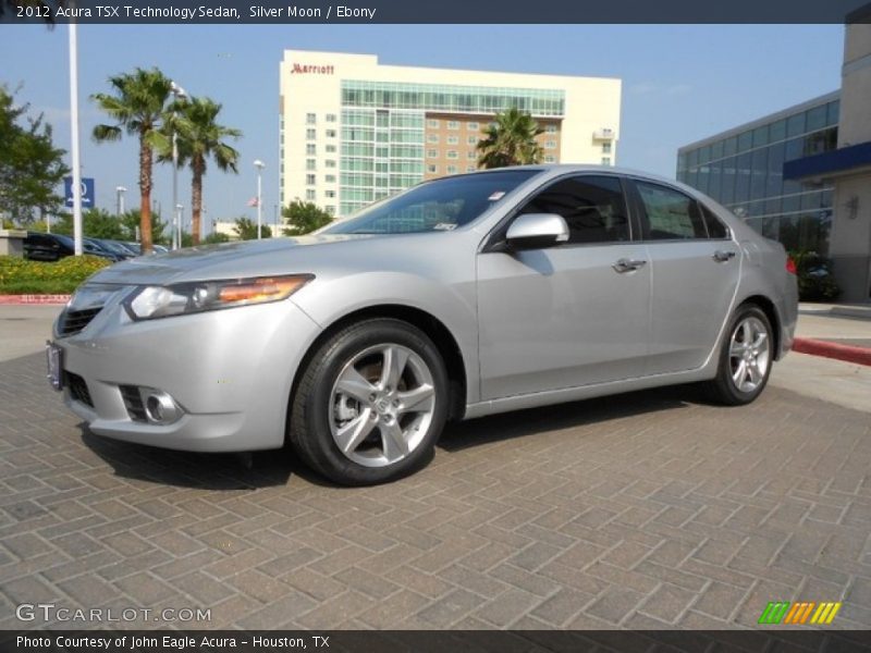 Silver Moon / Ebony 2012 Acura TSX Technology Sedan