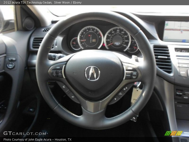 Silver Moon / Ebony 2012 Acura TSX Technology Sedan