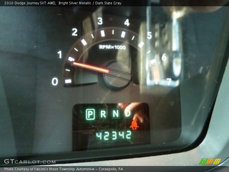 Bright Silver Metallic / Dark Slate Gray 2010 Dodge Journey SXT AWD