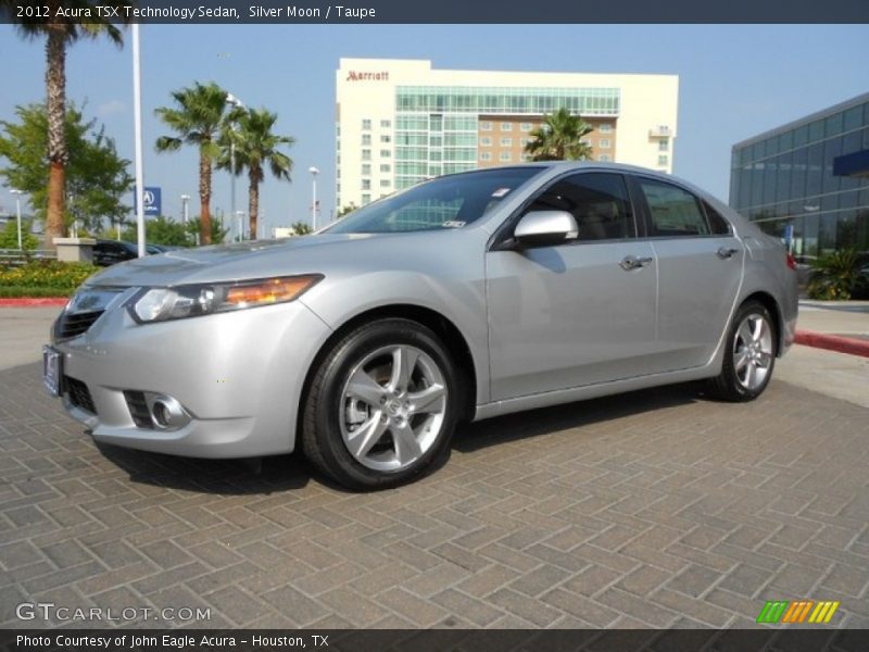 Silver Moon / Taupe 2012 Acura TSX Technology Sedan