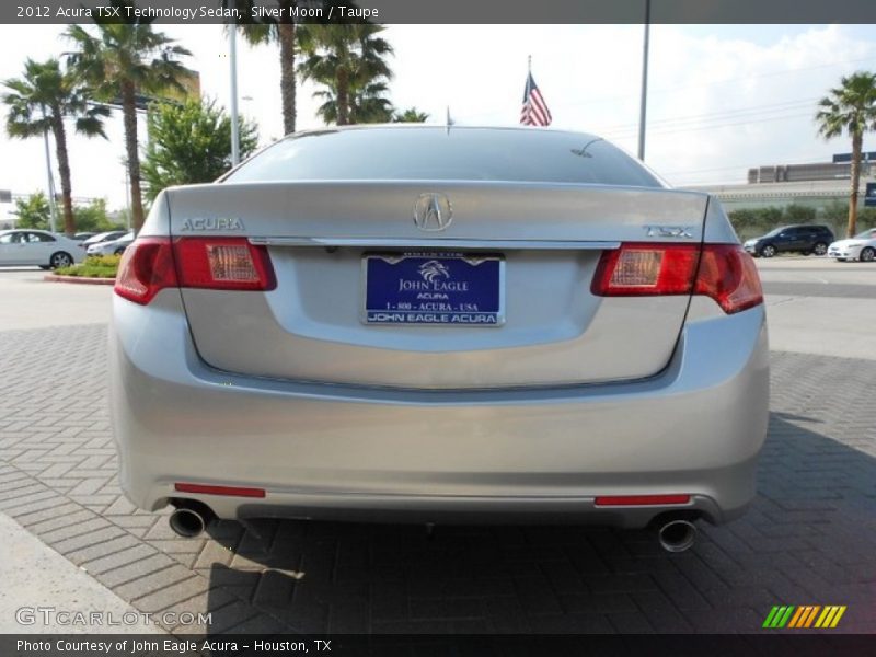 Silver Moon / Taupe 2012 Acura TSX Technology Sedan