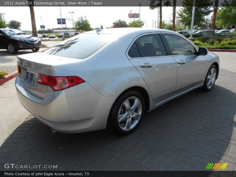 Silver Moon / Taupe 2012 Acura TSX Technology Sedan