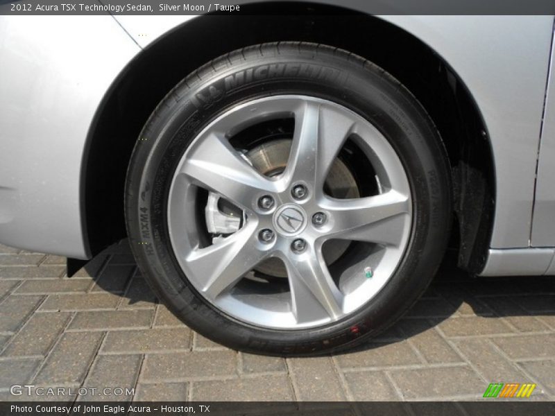 Silver Moon / Taupe 2012 Acura TSX Technology Sedan