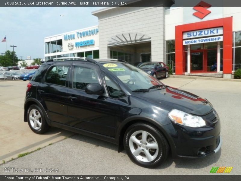 Black Pearl Metallic / Black 2008 Suzuki SX4 Crossover Touring AWD
