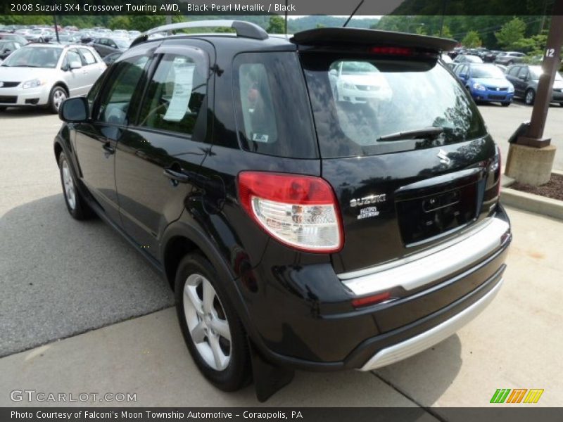 Black Pearl Metallic / Black 2008 Suzuki SX4 Crossover Touring AWD