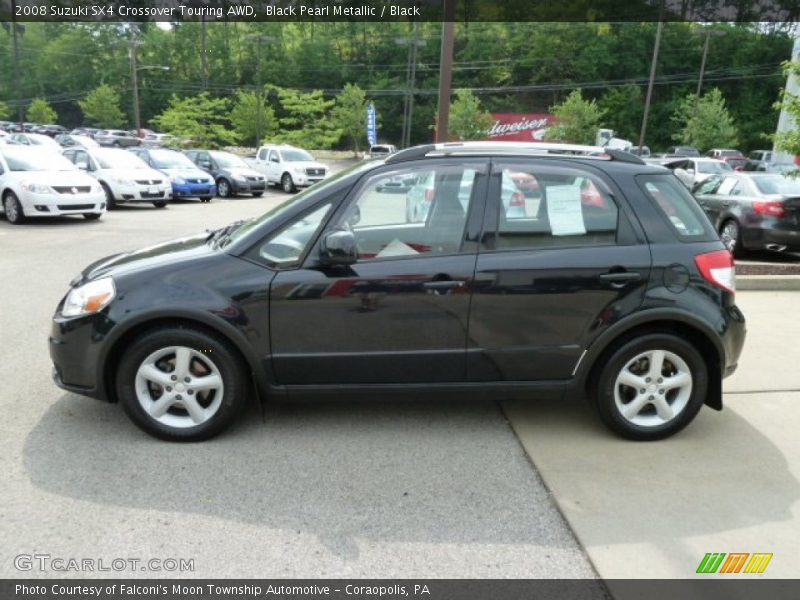 Black Pearl Metallic / Black 2008 Suzuki SX4 Crossover Touring AWD