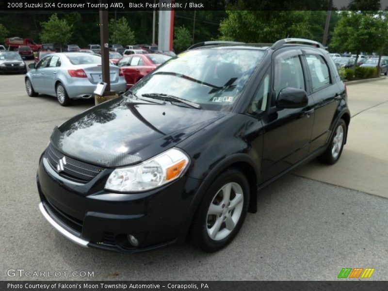 Black Pearl Metallic / Black 2008 Suzuki SX4 Crossover Touring AWD