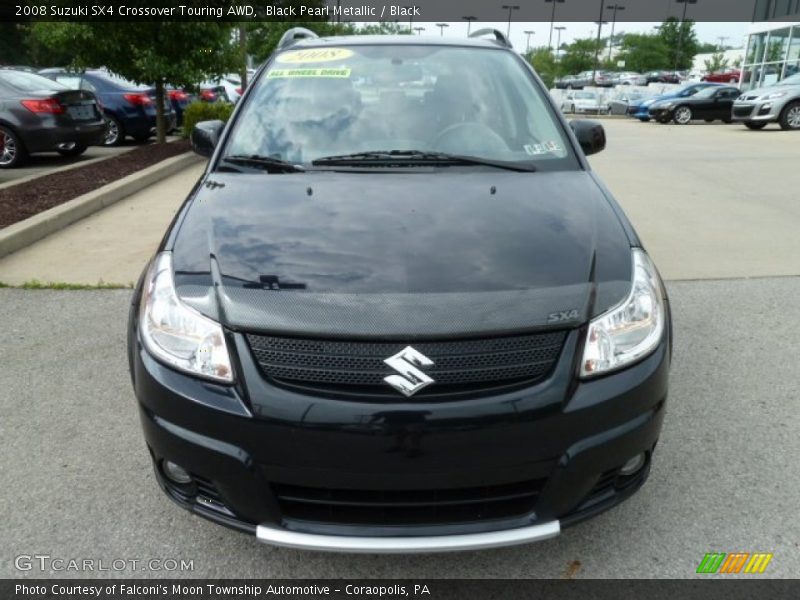 Black Pearl Metallic / Black 2008 Suzuki SX4 Crossover Touring AWD