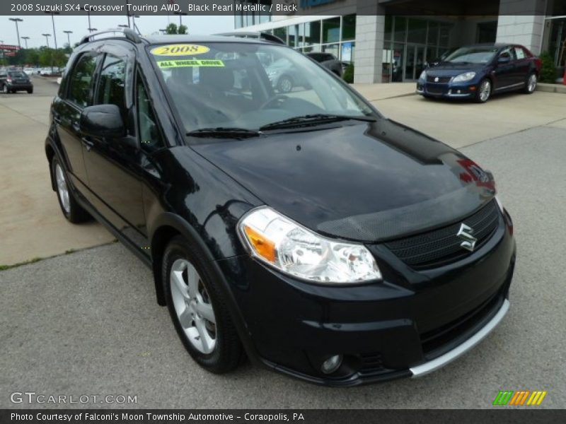 Black Pearl Metallic / Black 2008 Suzuki SX4 Crossover Touring AWD