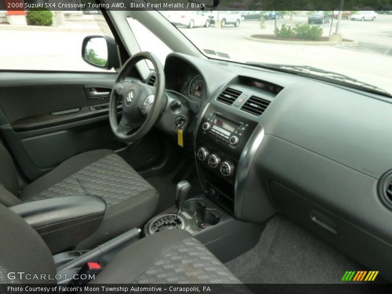 Black Pearl Metallic / Black 2008 Suzuki SX4 Crossover Touring AWD