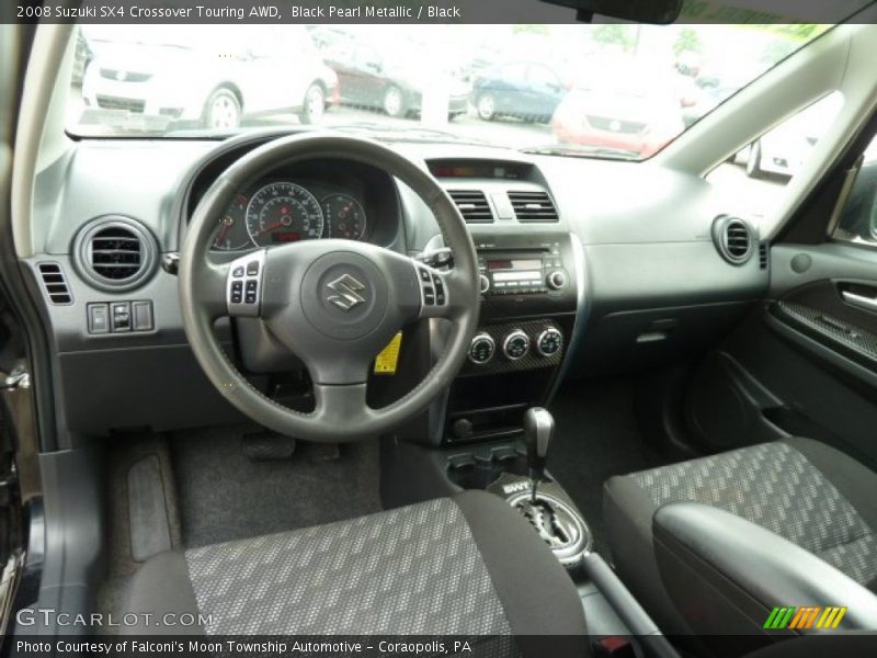 Black Pearl Metallic / Black 2008 Suzuki SX4 Crossover Touring AWD