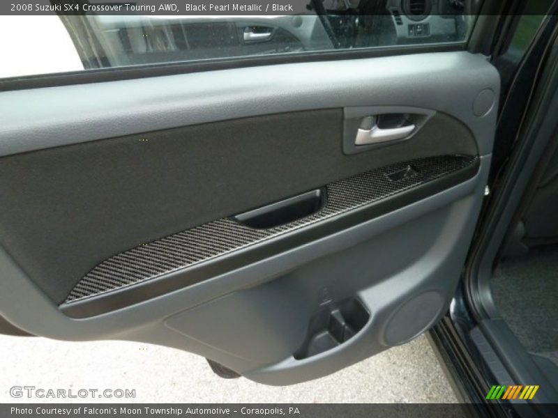 Black Pearl Metallic / Black 2008 Suzuki SX4 Crossover Touring AWD