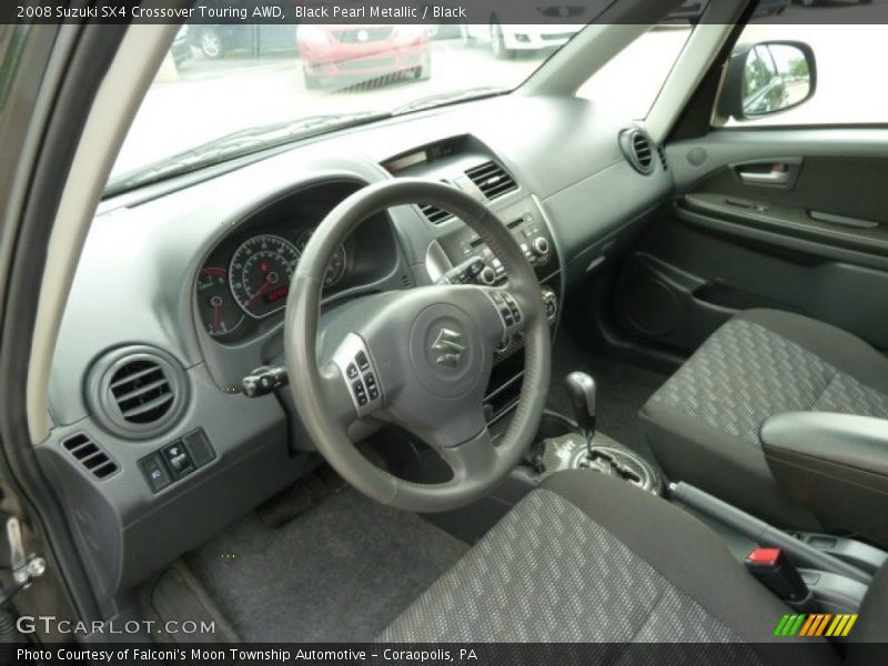 Black Pearl Metallic / Black 2008 Suzuki SX4 Crossover Touring AWD
