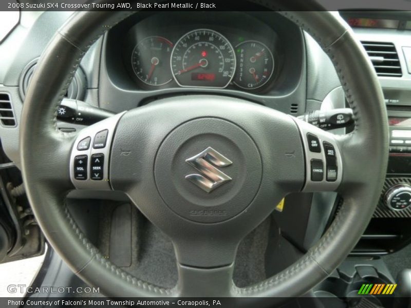 Black Pearl Metallic / Black 2008 Suzuki SX4 Crossover Touring AWD