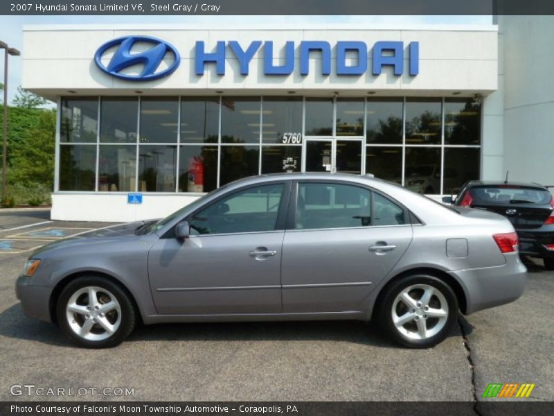 Steel Gray / Gray 2007 Hyundai Sonata Limited V6