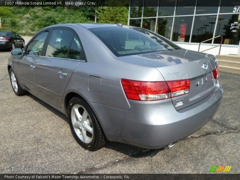 Steel Gray / Gray 2007 Hyundai Sonata Limited V6