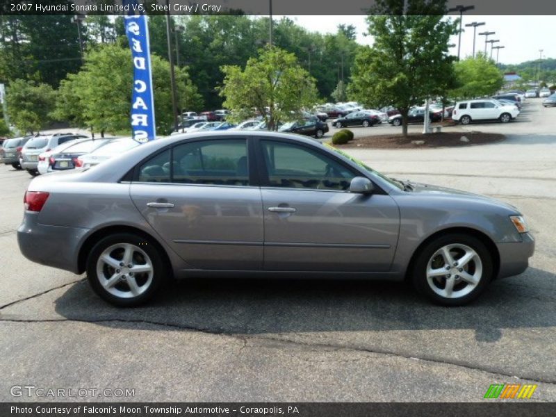 Steel Gray / Gray 2007 Hyundai Sonata Limited V6