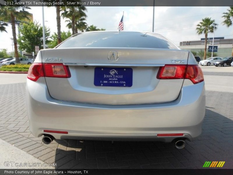 Silver Moon / Ebony 2012 Acura TSX Technology Sedan