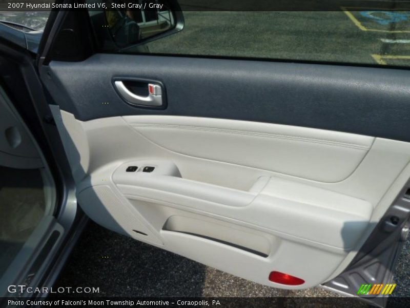 Steel Gray / Gray 2007 Hyundai Sonata Limited V6