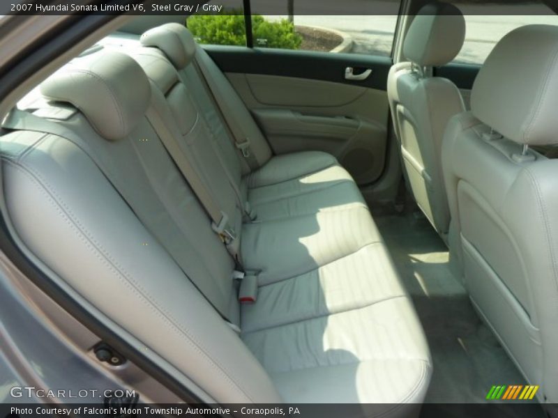 Steel Gray / Gray 2007 Hyundai Sonata Limited V6