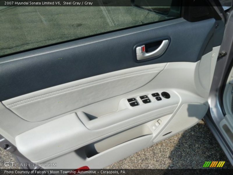 Steel Gray / Gray 2007 Hyundai Sonata Limited V6