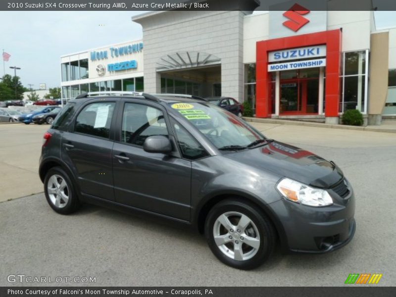 Azure Grey Metallic / Black 2010 Suzuki SX4 Crossover Touring AWD