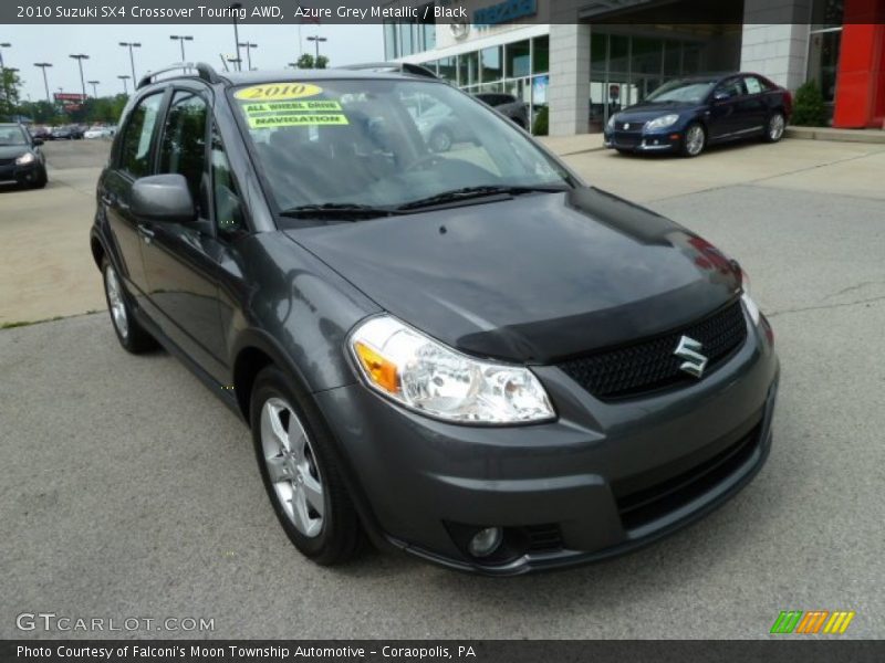 Azure Grey Metallic / Black 2010 Suzuki SX4 Crossover Touring AWD