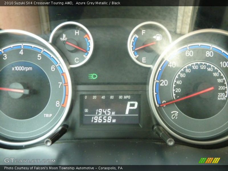  2010 SX4 Crossover Touring AWD Crossover Touring AWD Gauges