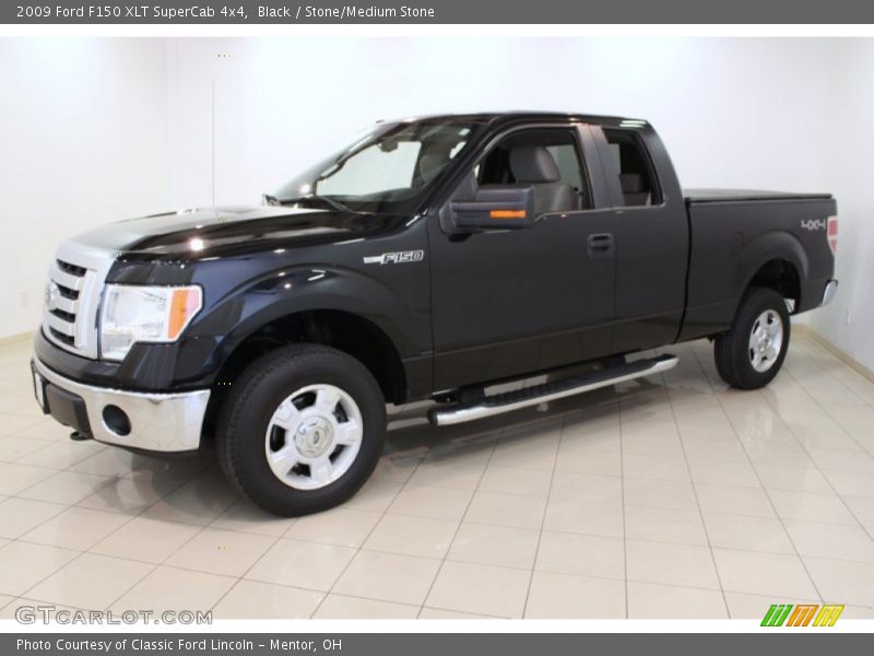 Black / Stone/Medium Stone 2009 Ford F150 XLT SuperCab 4x4