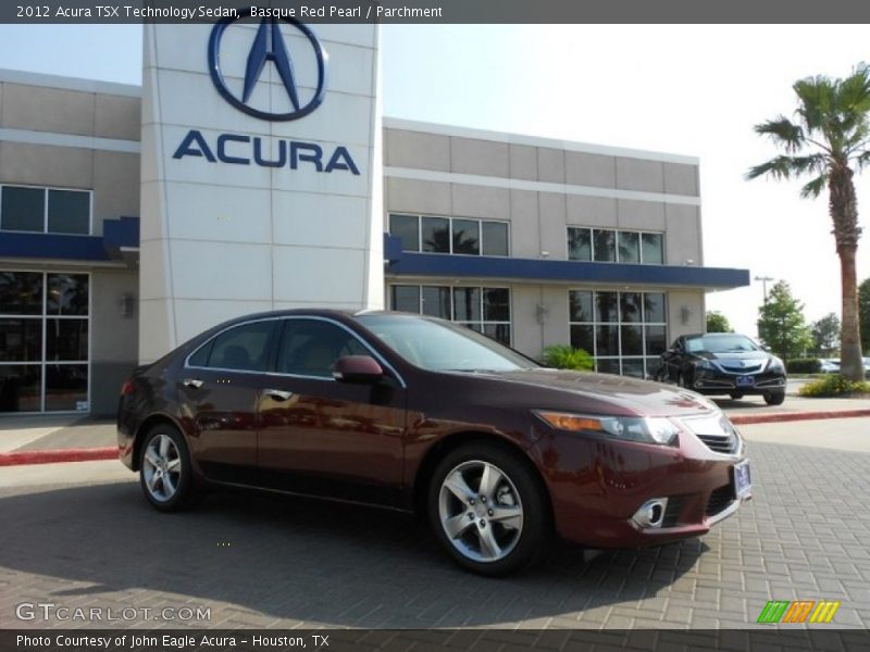 Basque Red Pearl / Parchment 2012 Acura TSX Technology Sedan