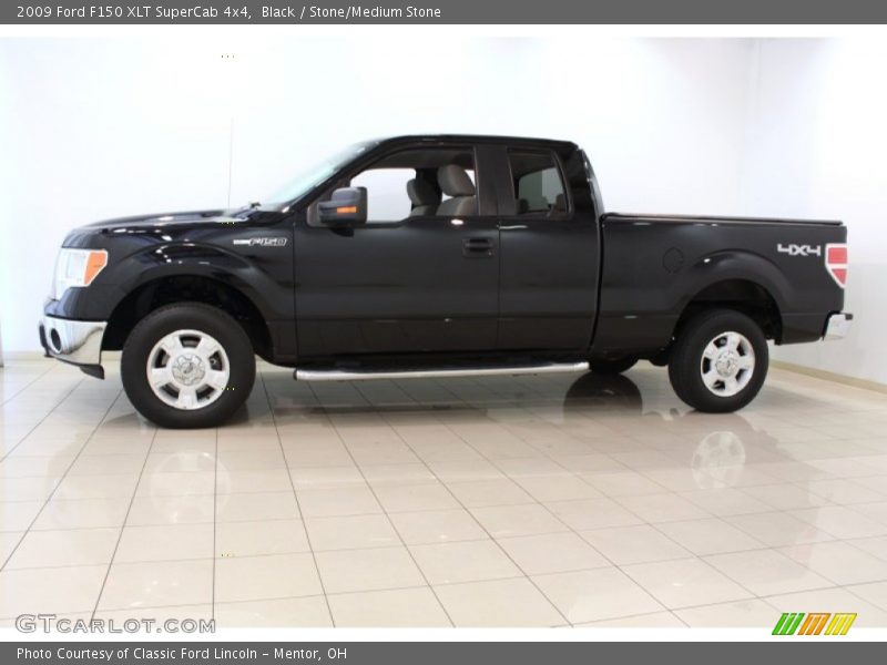 Black / Stone/Medium Stone 2009 Ford F150 XLT SuperCab 4x4