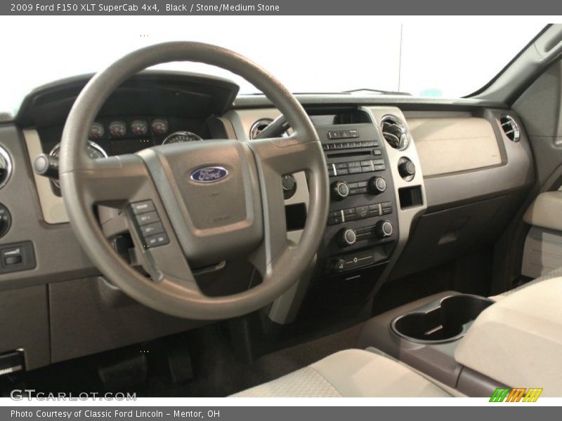 Black / Stone/Medium Stone 2009 Ford F150 XLT SuperCab 4x4