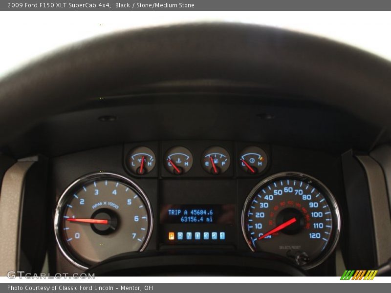 Black / Stone/Medium Stone 2009 Ford F150 XLT SuperCab 4x4