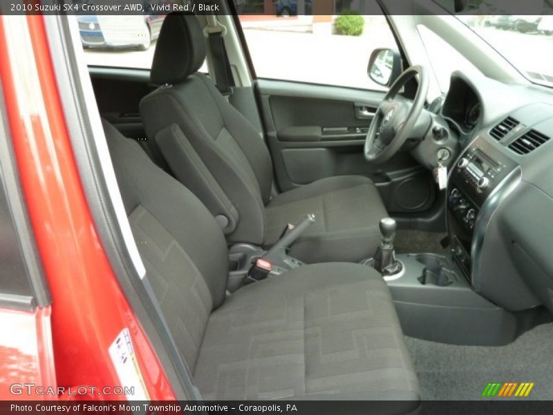 Vivid Red / Black 2010 Suzuki SX4 Crossover AWD