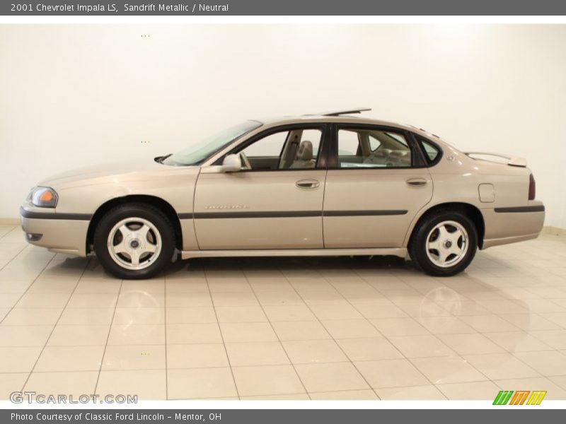 Sandrift Metallic / Neutral 2001 Chevrolet Impala LS