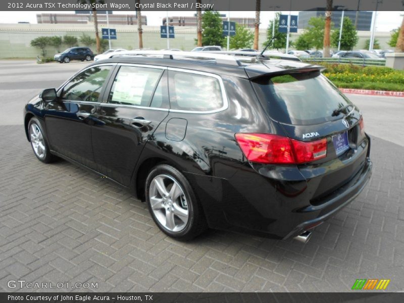 Crystal Black Pearl / Ebony 2012 Acura TSX Technology Sport Wagon
