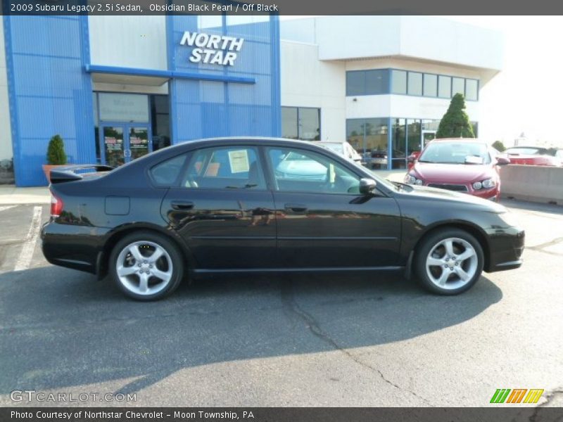 Obsidian Black Pearl / Off Black 2009 Subaru Legacy 2.5i Sedan
