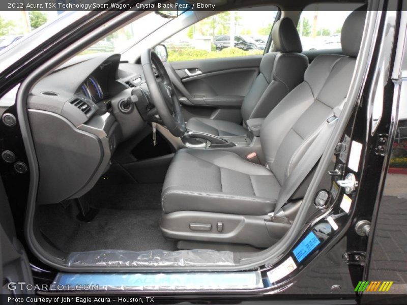 Crystal Black Pearl / Ebony 2012 Acura TSX Technology Sport Wagon