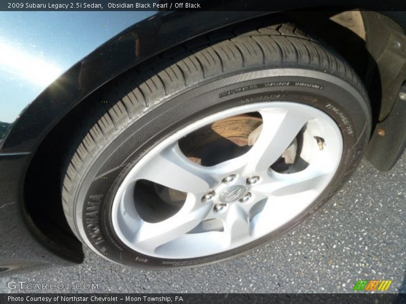 Obsidian Black Pearl / Off Black 2009 Subaru Legacy 2.5i Sedan