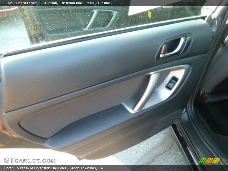 Obsidian Black Pearl / Off Black 2009 Subaru Legacy 2.5i Sedan