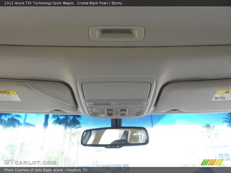 Crystal Black Pearl / Ebony 2012 Acura TSX Technology Sport Wagon
