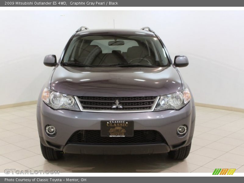 Graphite Gray Pearl / Black 2009 Mitsubishi Outlander ES 4WD