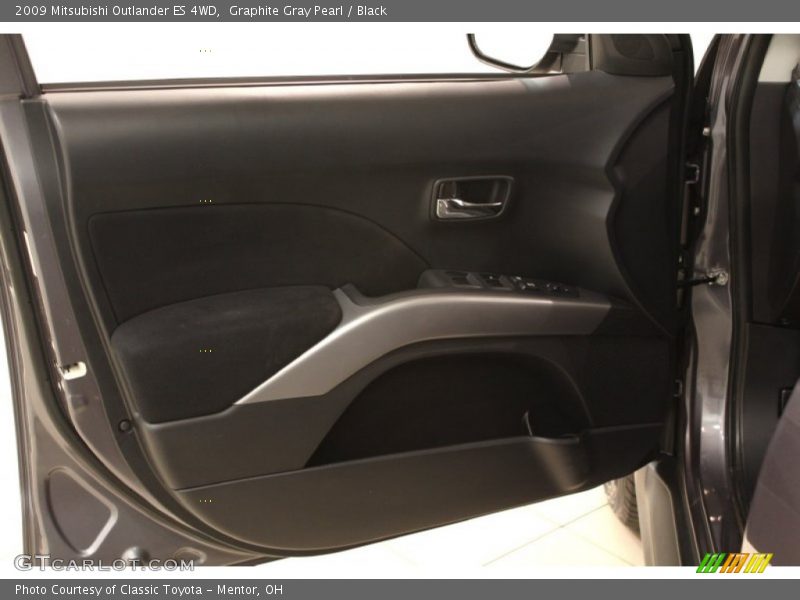 Graphite Gray Pearl / Black 2009 Mitsubishi Outlander ES 4WD
